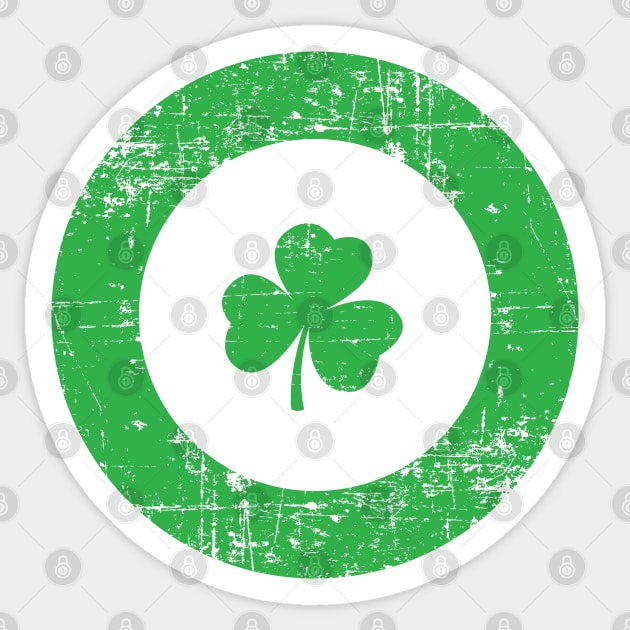 Awesome St Patricks Day Shamrock Sticker by teeleoshirts